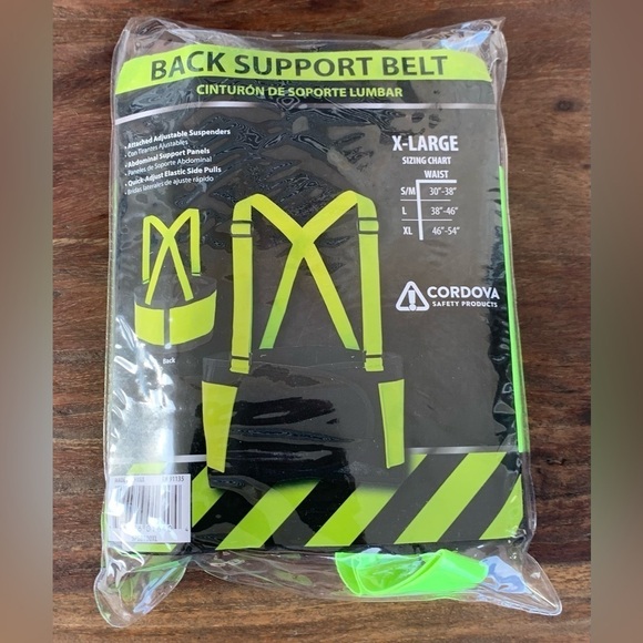 Cordova Safety Products Back Support Belt XL - Picture 3 of 6